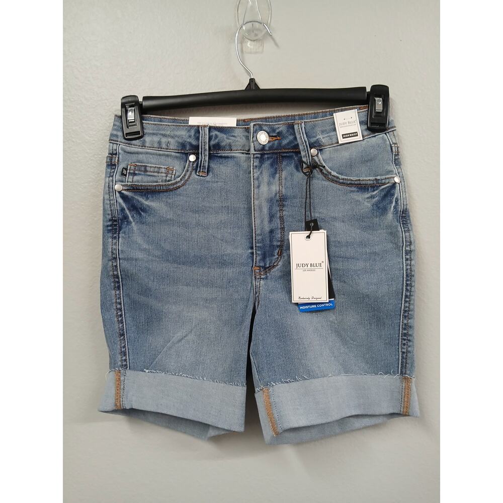 Judy Blue "Stone Cold" Cooling Tummy Control Shorts. - Picture 4 of 9